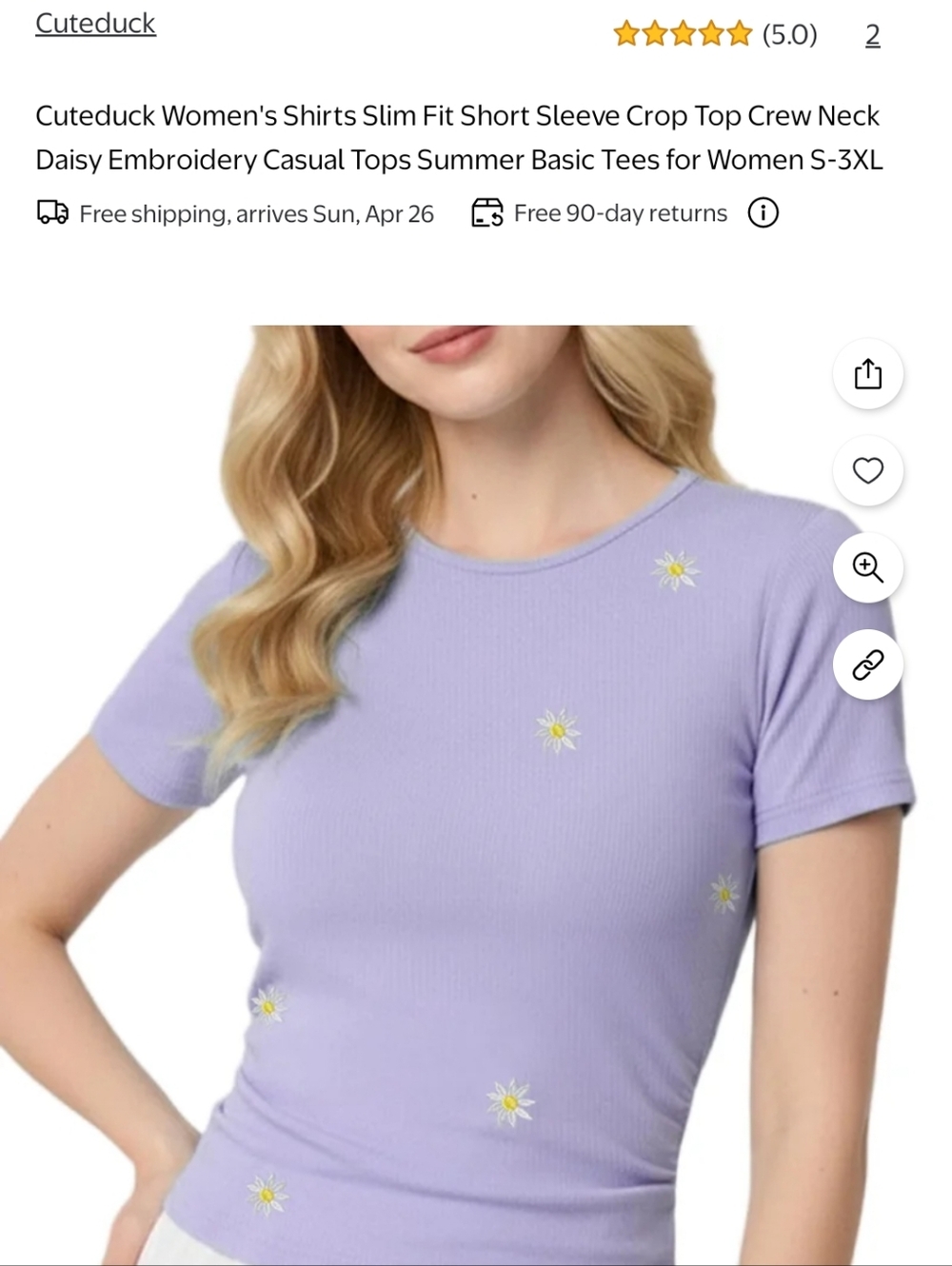 Purple Daisy Tee